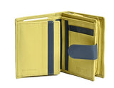 Ladies Wallet Purse, Lime & Navy