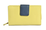 Ladies Wallet Purse, Lime & Navy