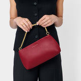 Margot Clutch IN Garnet Red