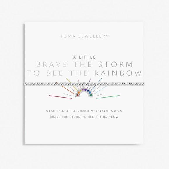 A Little Brave The Storm To See The Rainbow Bracelet