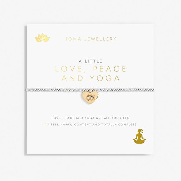 A Little 'Love, Peace And Yoga' Bracelet