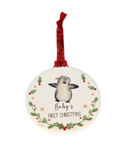 Ziggle Baby's First Christmas Ceramic Tree Decoration