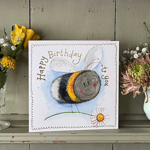 Bee and Big Daisy Thank You Card