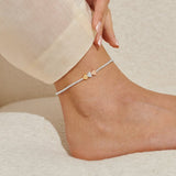 Three Tone Heart Anklet