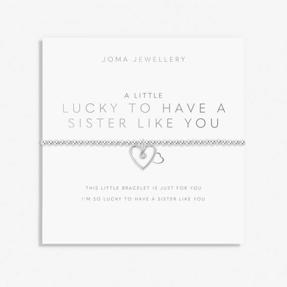 A Little 'Lucky To Have A Sister Like You' Bracelet