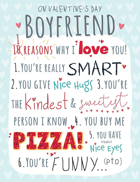 Valentine’s Day - Boyfriend, 10 Reasons Why I Love You