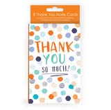 Pack Of 8 Thank You Note Cards - Thank You So Much
