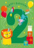 Happy Birthday 2 - Lion & Monkey