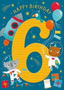 Happy Birthday 6 - Astronauts