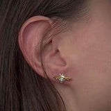 Outlander Inspired Bee Earrings Two Tone