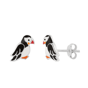 Puffin Bird Stud Earrings