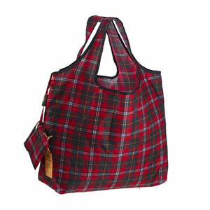 Dark Tartan Large Shopper
