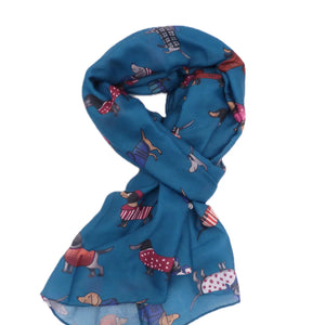 Sausage Dog Print Scarf