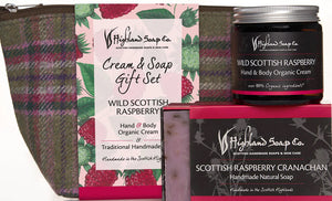 Wild Scottish Raspberry Soap & Cream Gift Set