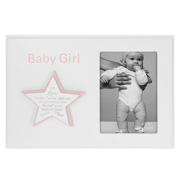 Loving Words Frame Baby Girl 4x6