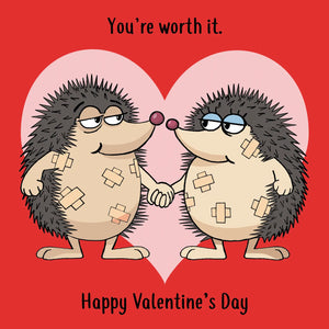 Funny Hedgehog Valentine’s Day