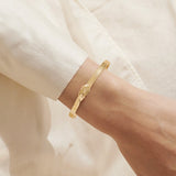 Bracelet Bar Gold Knot Bangle