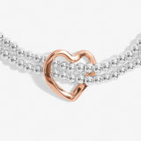 Twist Heart Bracelet Bar