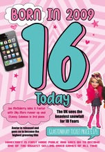 Born In 2009, 16 Today (Girl)