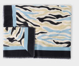 Abstract Zebra Printed Scarf