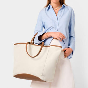 Siena Canvas Oversized Tote Bag