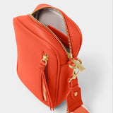 Hallie Small Crossbody Bag, Deep Orange