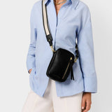 Hallie Small Crossbody Bag, Black