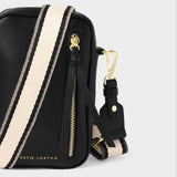 Hallie Small Crossbody Bag, Black