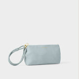 Asha Suedette Wristlet, Blue Mist