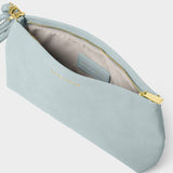 Asha Suedette Wristlet, Blue Mist