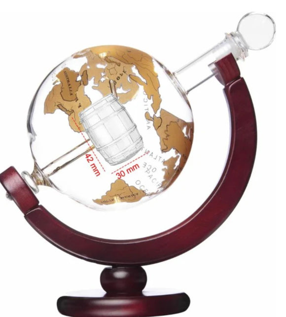 Deluxe World Whisky Globe Decanter