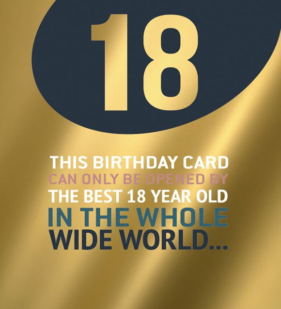 18th - Only Be Opened By Best