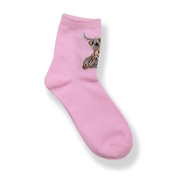 The McMoos Miss McMoo Socks - Pink