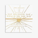 A Little She Believed She Could So She Did Bracelet (Gold Plated)