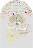 Daughter & Son-in-Law Anniversary - Gilded Swan