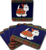 Tartan Terrier Coasters 6pc