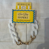 Eco Stretchy Tote Bag  Handle White 14.5 Inches