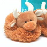 Highland Cow Plush Baby Soft Slippers House Shoes (0 - 6m)