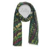 Scarf Metallic Detail Green