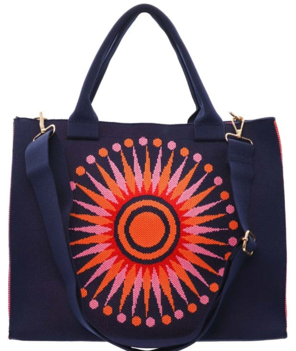 Constellation Medium Tote, Sunburst Navy