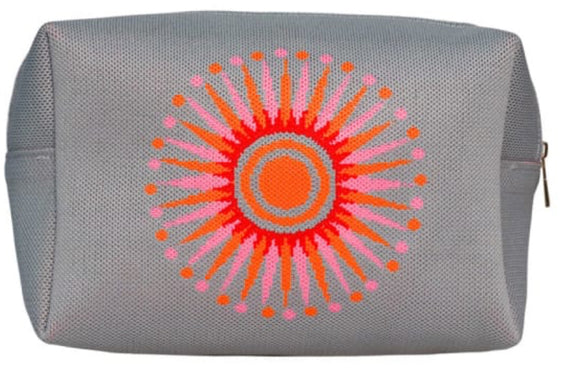 Woven Wash Bag, Constellation Collection, Sunburst Grey