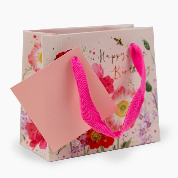 Wildflower Poppy Small Gift Bag