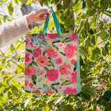 Aqua Camellia Large Gift Bag