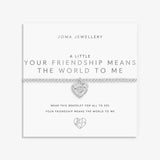 A Little 'Your Friendship Means The World To Me' Bracelet