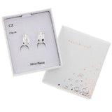 Modern Silver Plated Clip On Earrings