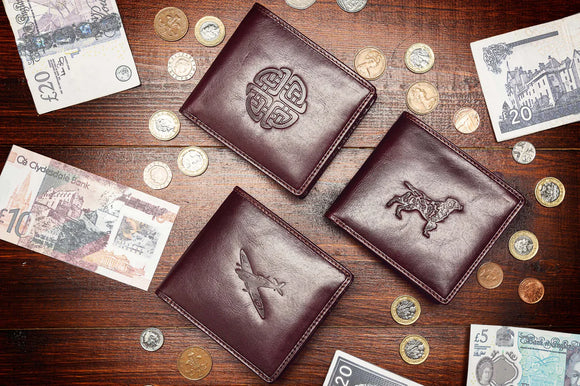 Celtic Circle Brown Leather Icon Wallet