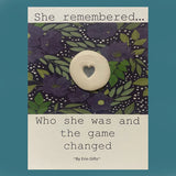 She Remembered Who She Was, Ceramic Wish Token & Card