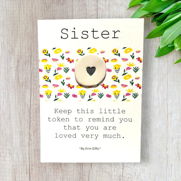 Sister, Ceramic Wish Token & Card