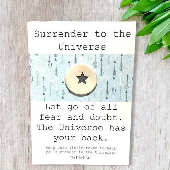 Surrender To The Universe, Ceramic Wish Token & Card