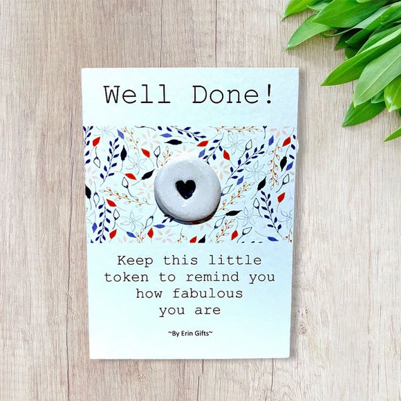 Well Done, Ceramic Wish Token & Card